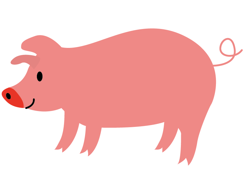 豚の無料イラスト素材 保育士の仕事を支援するポータルサイト ももいくナビ