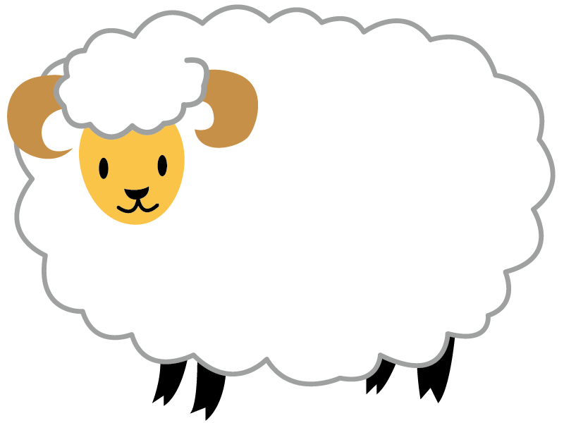 羊の無料イラスト素材 保育士の仕事を支援するポータルサイト ももいくナビ