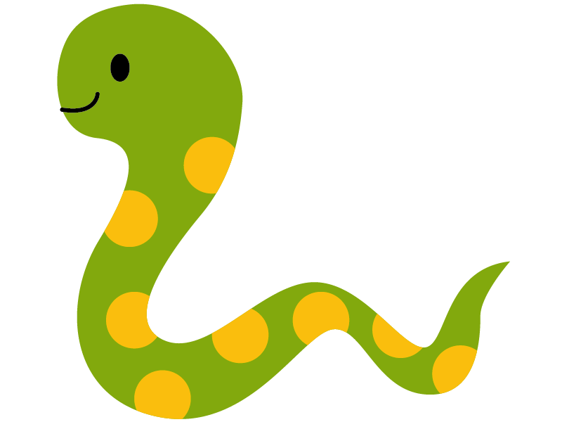 ヘビの無料イラスト素材 保育士の仕事を支援するポータルサイト ももいくナビ