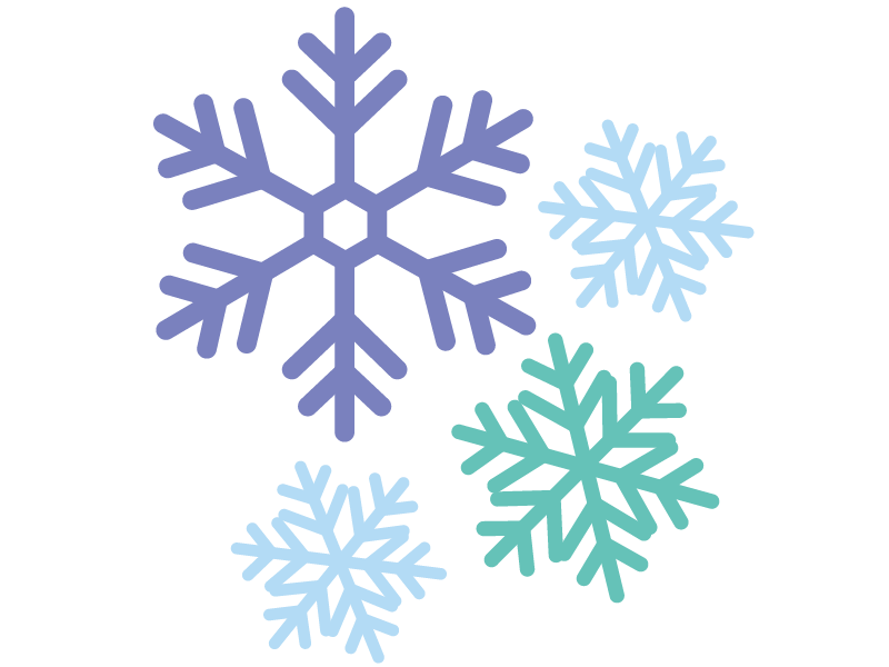 雪の結晶の無料イラスト素材 保育士の仕事を支援するポータルサイト ももいくナビ