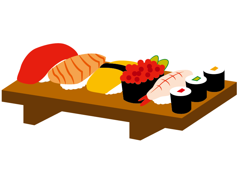 寿司の無料イラスト素材 保育士の仕事を支援するポータルサイト ももいくナビ